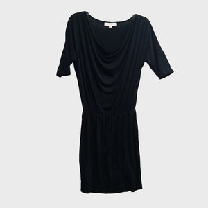 LOFT Womens Black Short‎ Sleeve Rayon Spandex Dress Size Small
